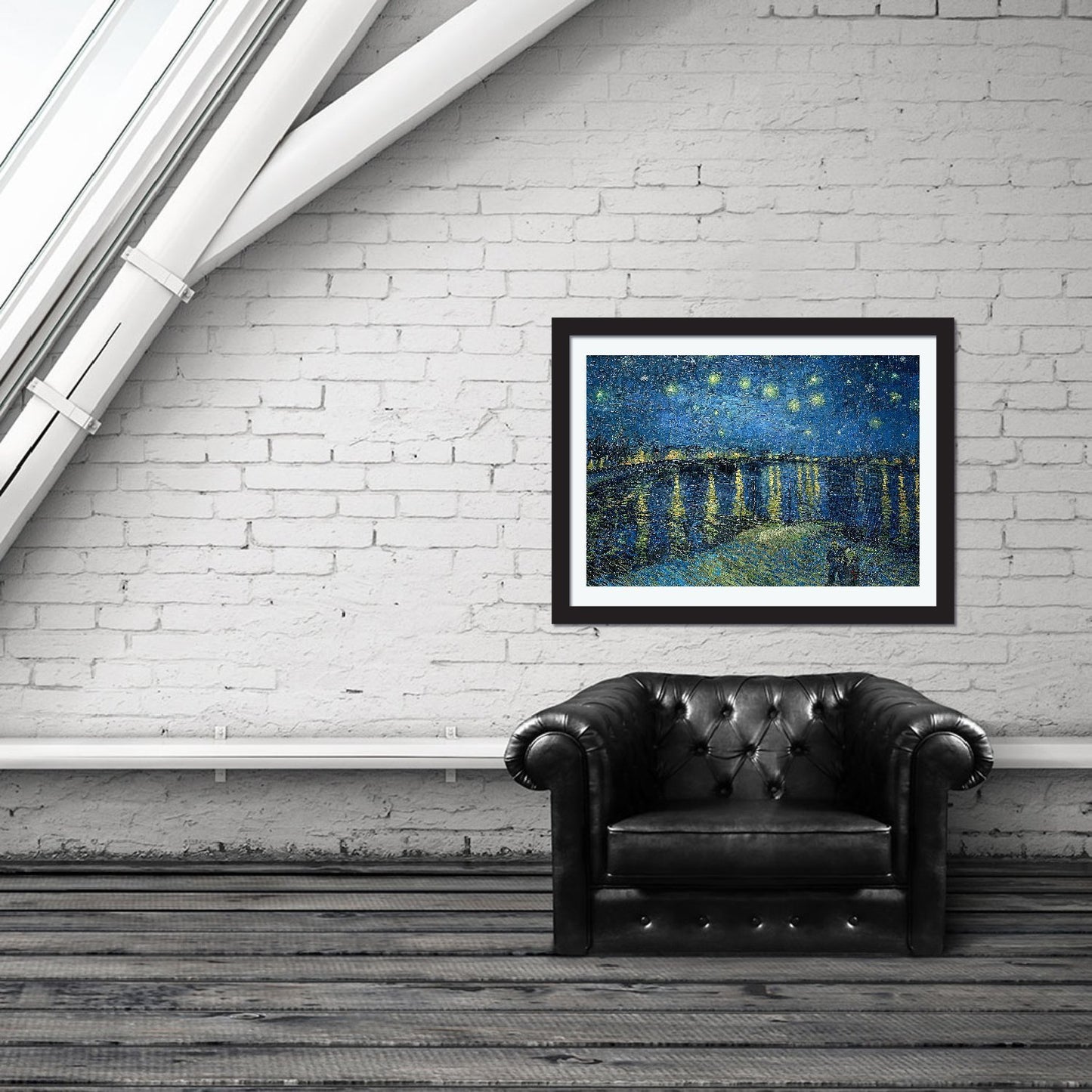 Starry Night Over the Rhone by Van Gogh Oil Paint Reproduction Print - Young N' Refined