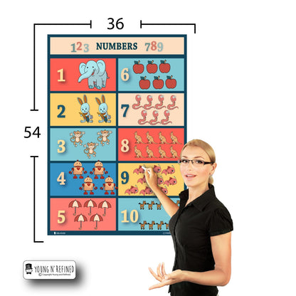 Count to Ten 36x54 Size