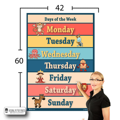 Days of the Week 42x60 Size