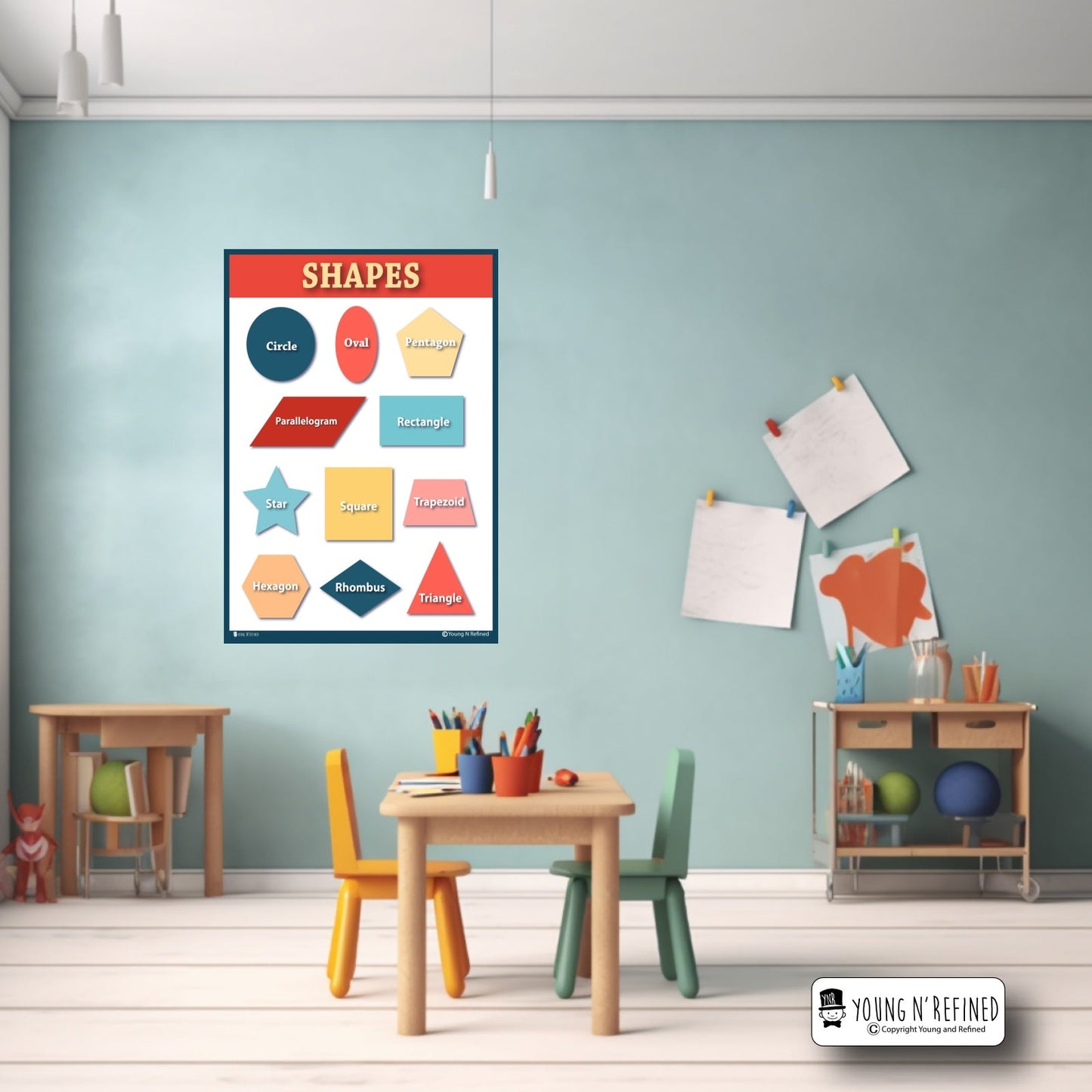 Shapes Poster in Classroom