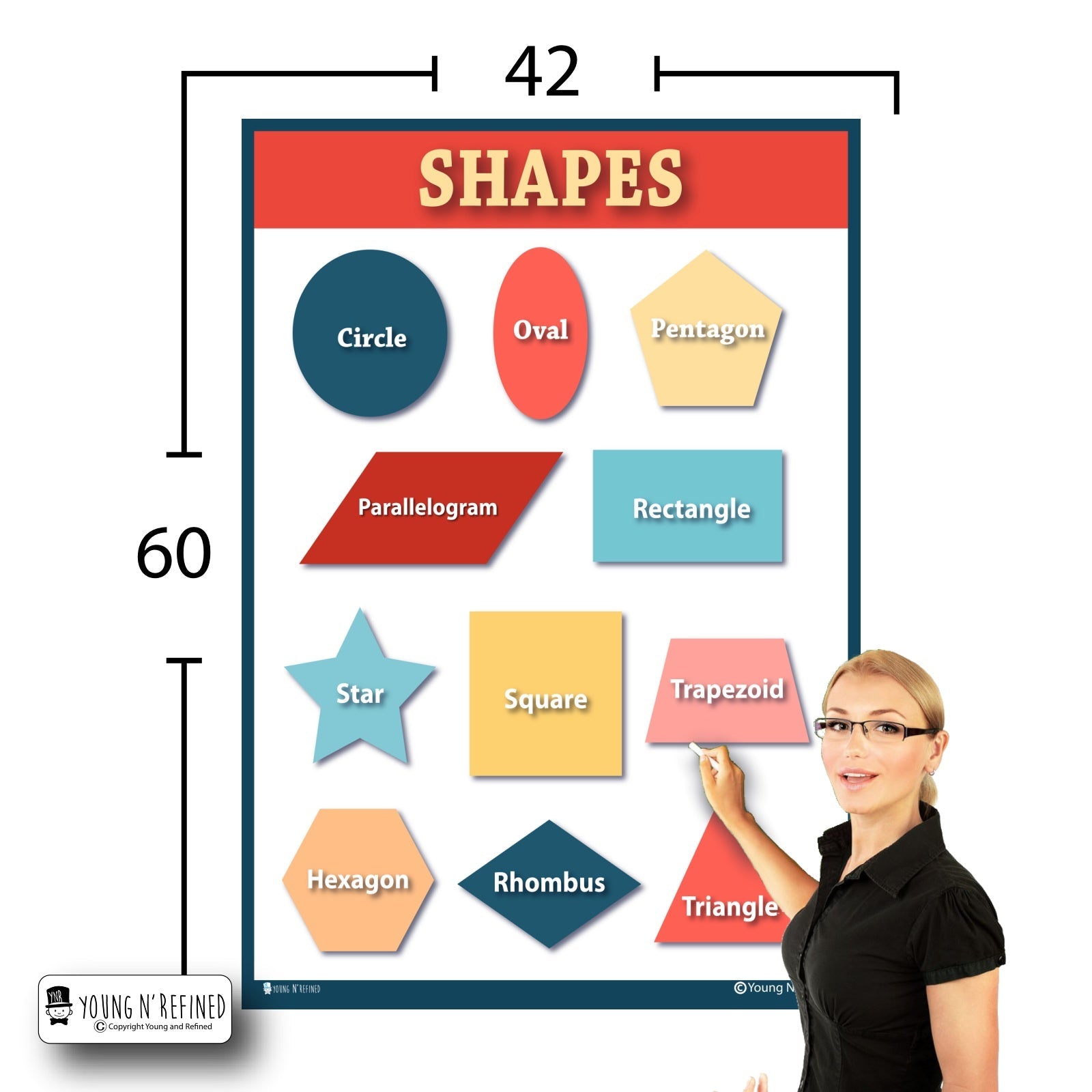 Shapes 42x60 Size