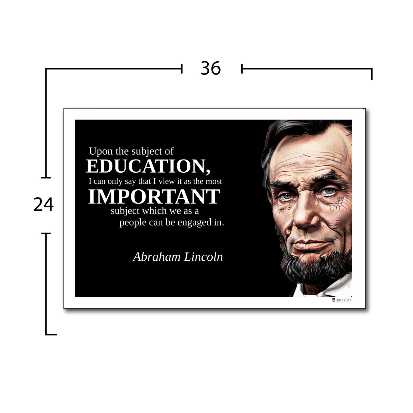 Abraham Lincoln Inspirational Quote Wall Art