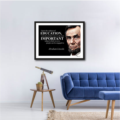 Abraham Lincoln Inspirational Quote Wall Art