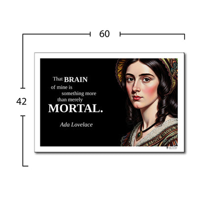 Ada Lovelace Inspirational Quote Poster - "That BRAIN of mine..."