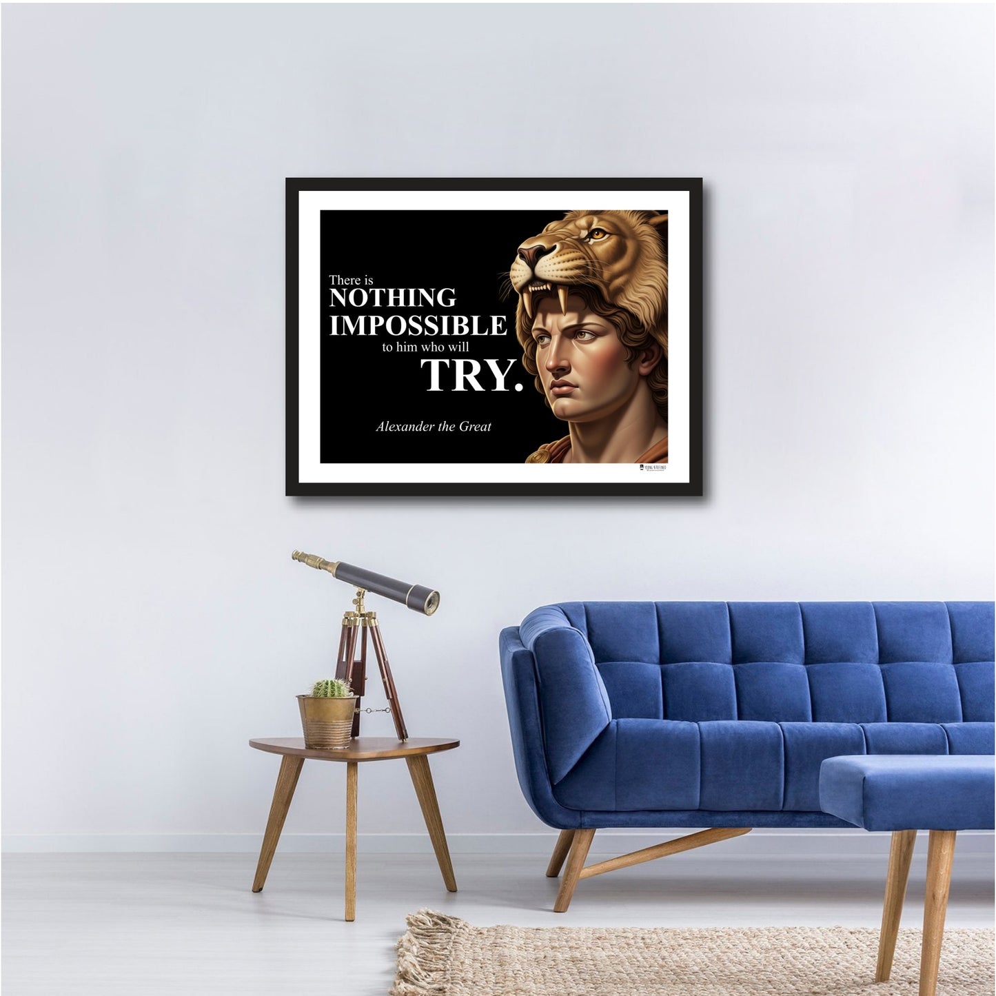 Alexander the Great Inspirational Quote Poster - Young N Refined