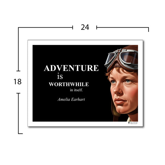 Amelia Earhart Inspirational Quote Wall Art