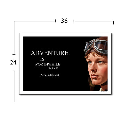 Amelia Earhart Inspirational Quote Wall Art