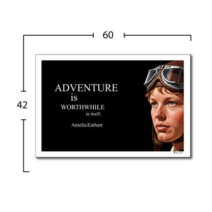 Amelia Earhart Inspirational Quote Wall Art