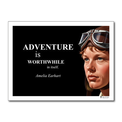 Amelia Earhart Inspirational Quote Wall Art
