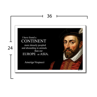 Amerigo Vespucci Inspirational Quote Wall Art