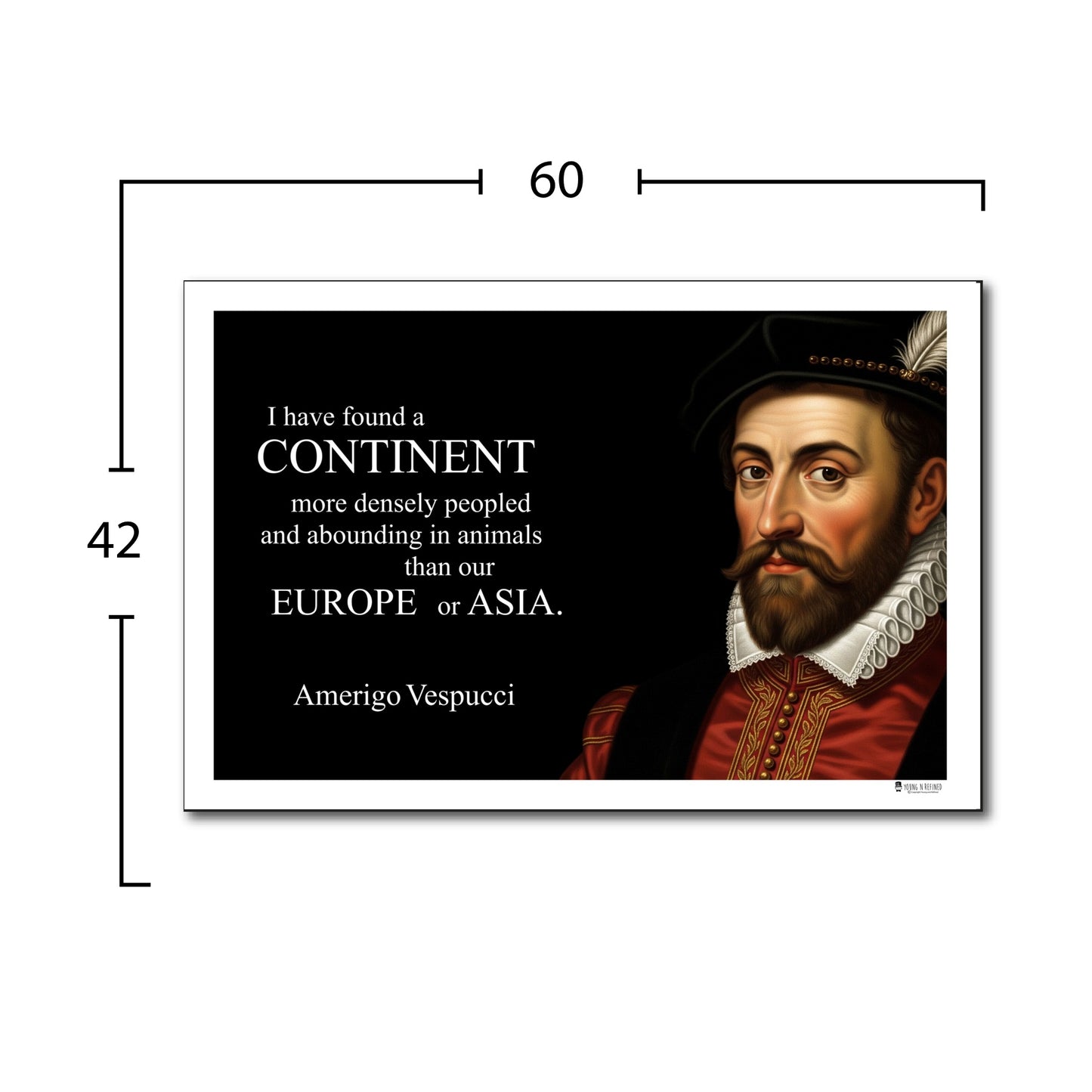 Amerigo Vespucci Inspirational Quote Wall Art
