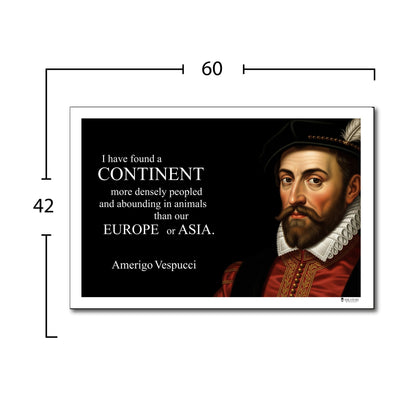 Amerigo Vespucci Inspirational Quote Wall Art
