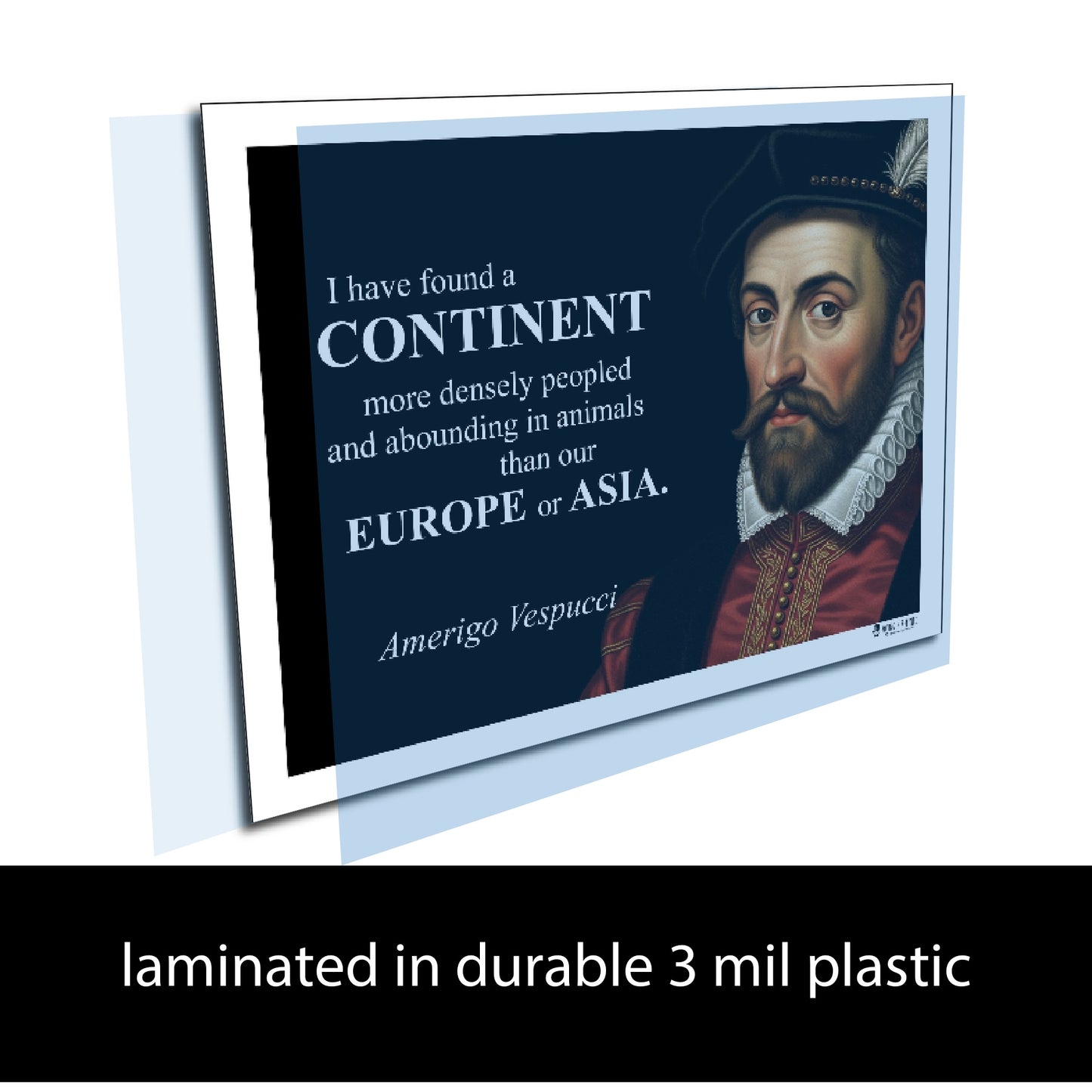 Amerigo Vespucci Inspirational Quote Wall Art