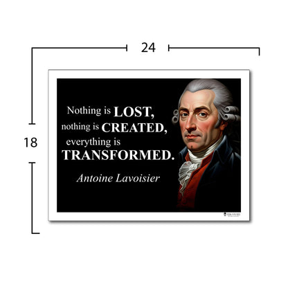 Antoine Lavoisier Inspirational Quote Poster - "Nothing is LOST..."