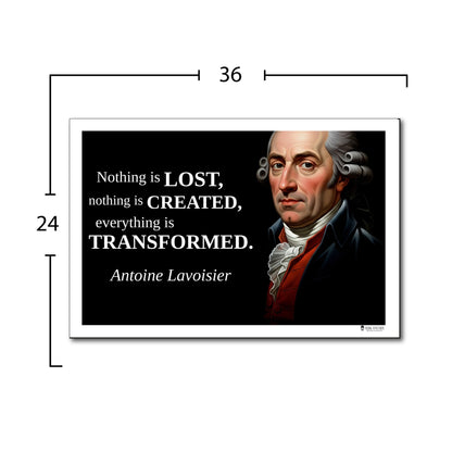 Antoine Lavoisier Inspirational Quote Poster - "Nothing is LOST..."