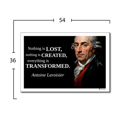 Antoine Lavoisier Inspirational Quote Poster - "Nothing is LOST..."