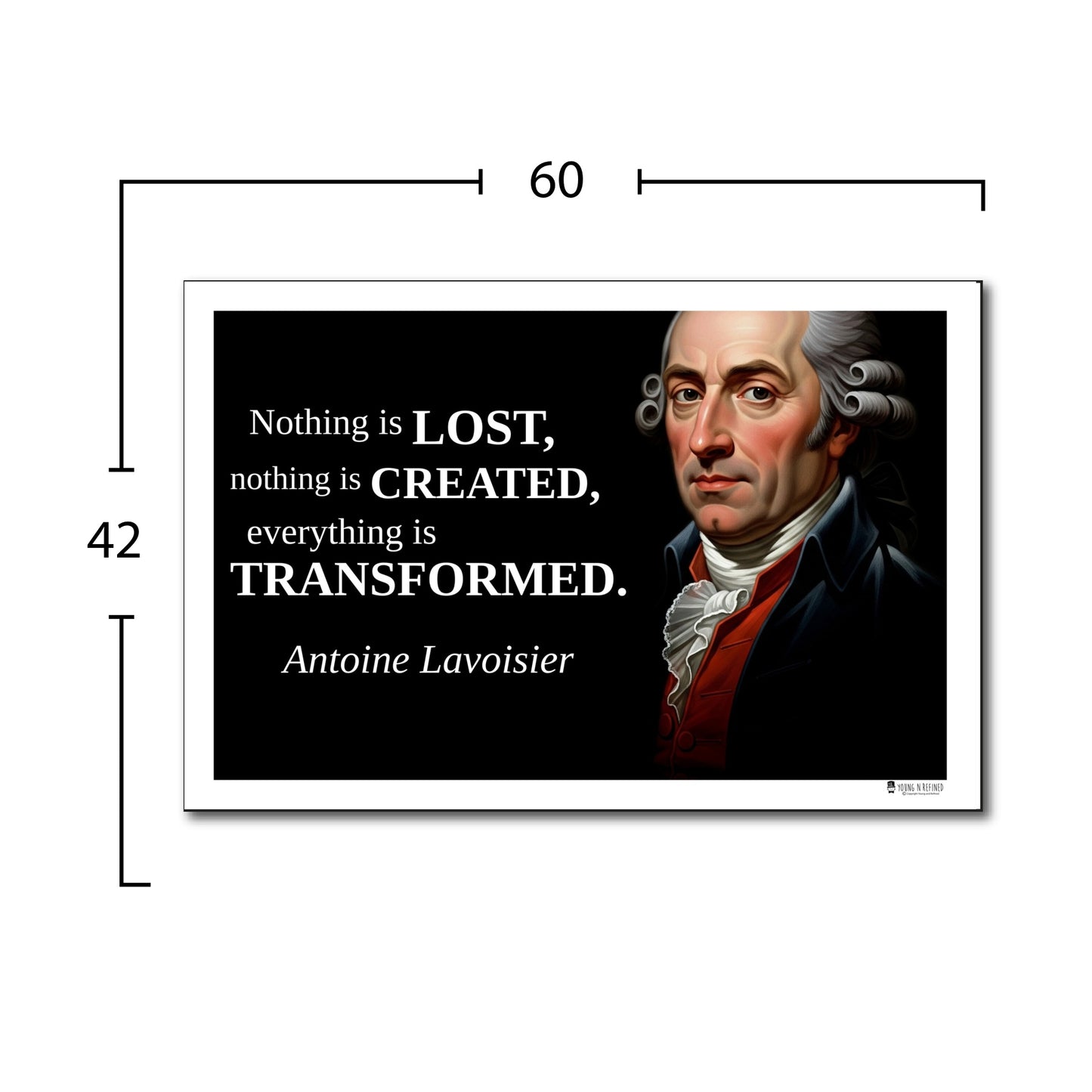 Antoine Lavoisier Inspirational Quote Poster - "Nothing is LOST..."