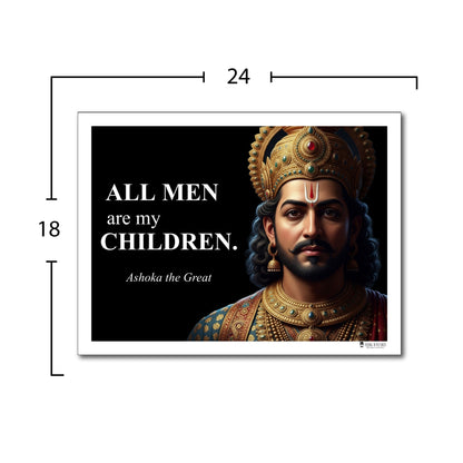 Ashoka the Great Inspirational Quote Poster - Young N Refined