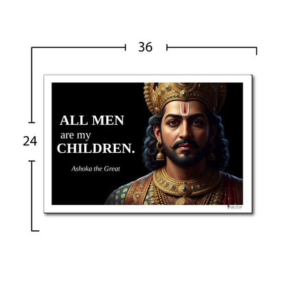 Ashoka the Great Inspirational Quote Poster - Young N Refined