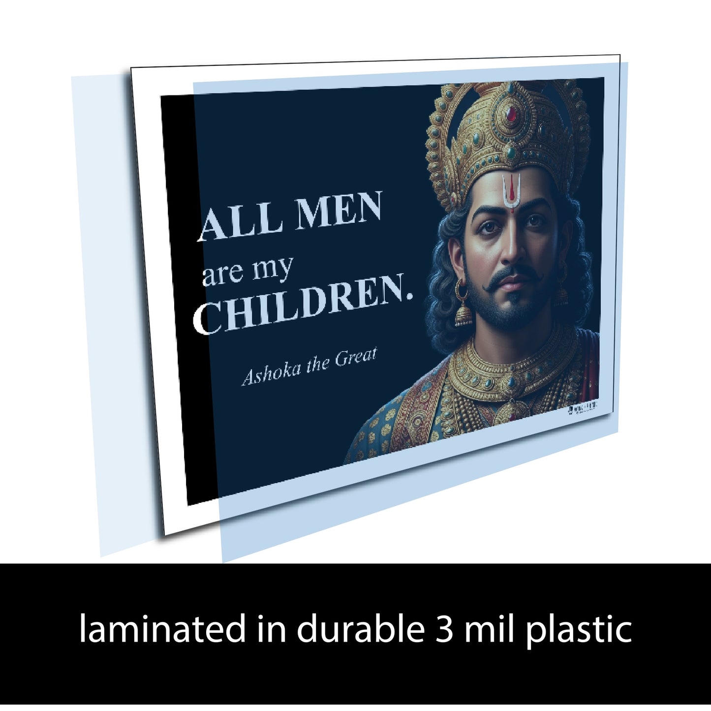 Ashoka the Great Inspirational Quote Poster - Young N Refined