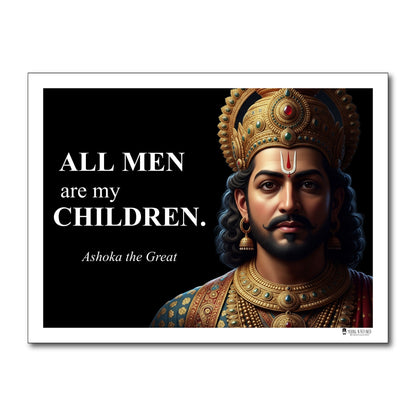 Ashoka the Great Inspirational Quote Poster - Young N Refined
