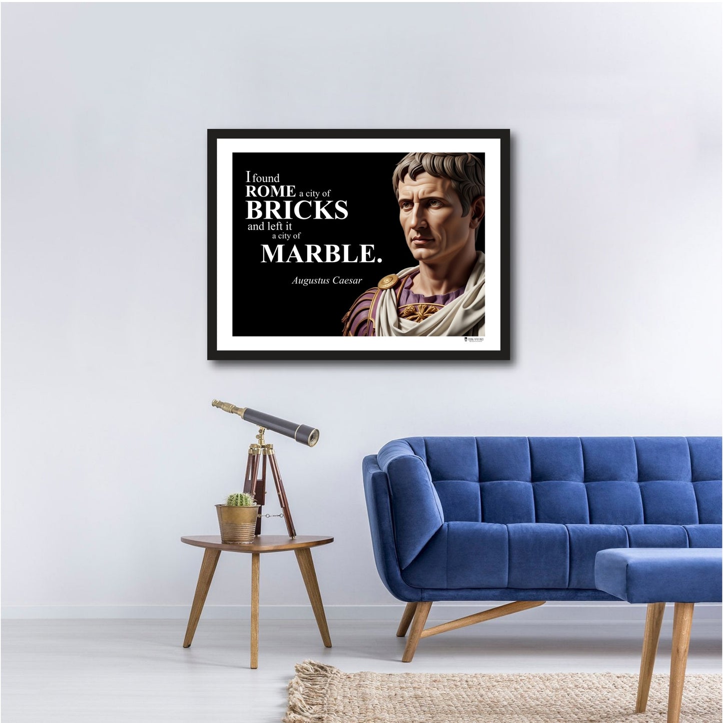 Augustus Caesar Inspirational Quote Poster - Young N Refined