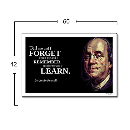 Benjamin Franklin Inspirational Quote Wall Art