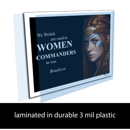 Boudicca Inspirational Quote Poster - Young N Refined
