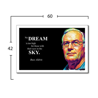 Buzz Aldrin Inspirational Quote Wall Art
