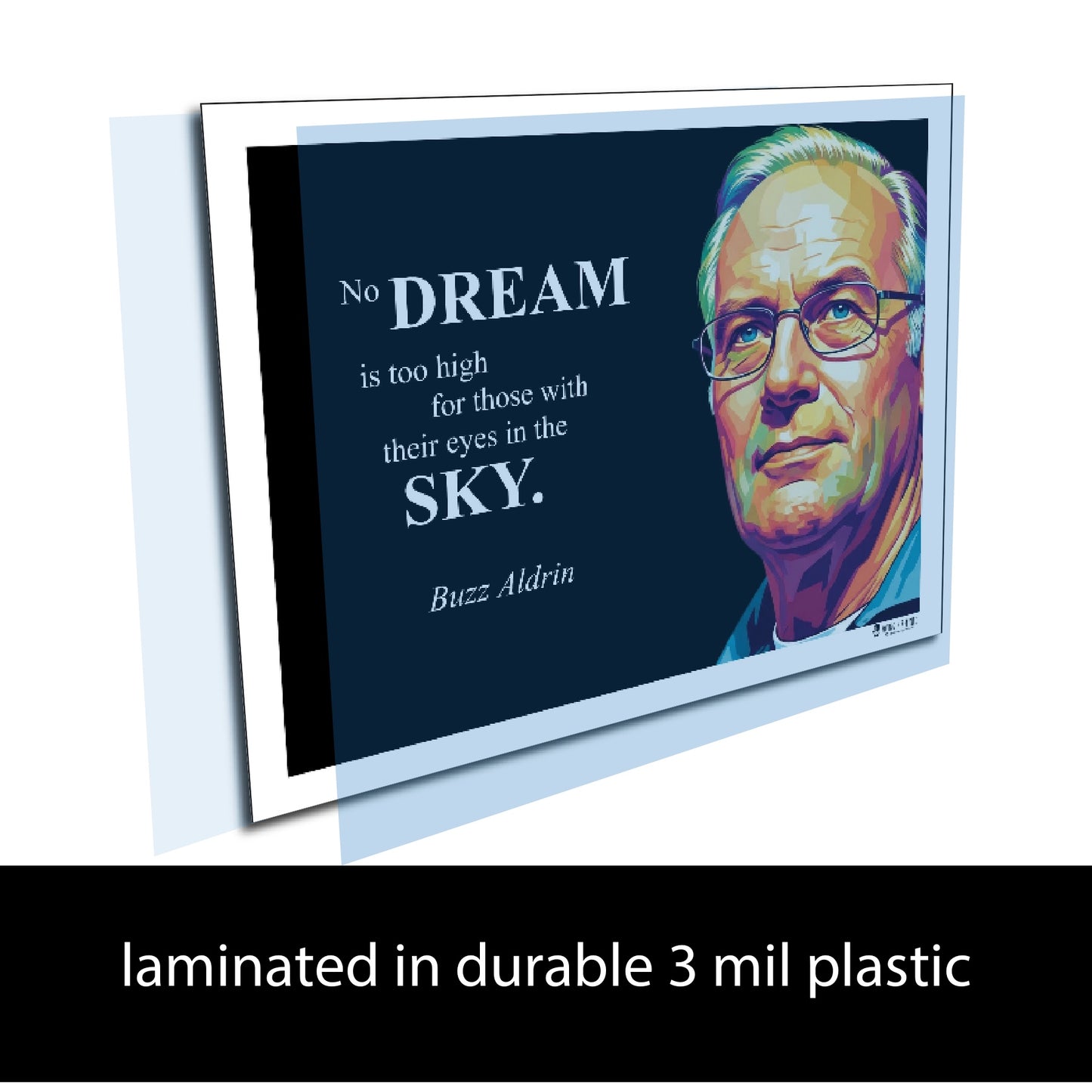 Buzz Aldrin Inspirational Quote Wall Art