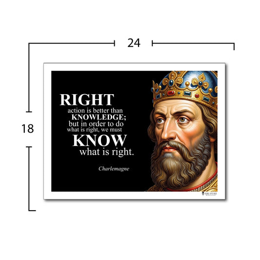 Charlemagne Inspirational Quote Wall Art