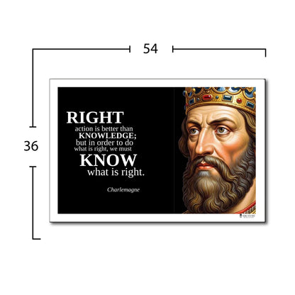 Charlemagne Inspirational Quote Wall Art