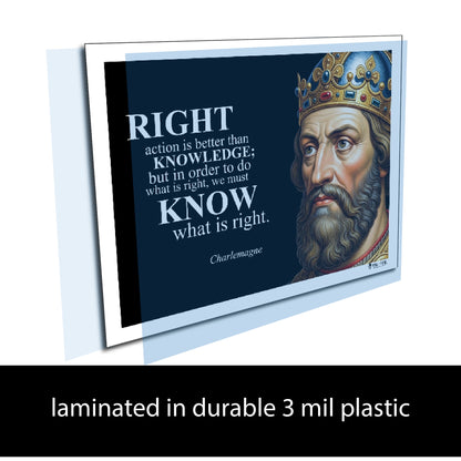 Charlemagne Inspirational Quote Wall Art
