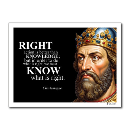 Charlemagne Inspirational Quote Wall Art
