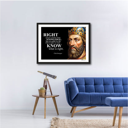 Charlemagne Inspirational Quote Wall Art