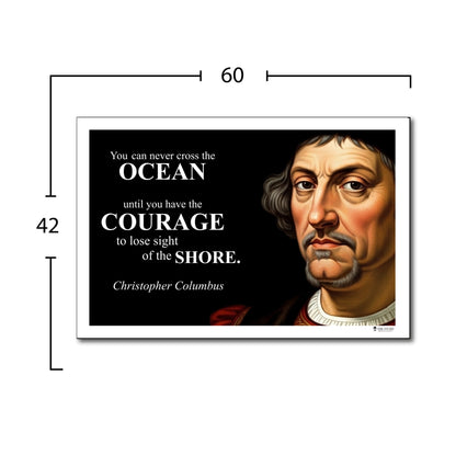Christopher Columbus Inspirational Quote Wall Art