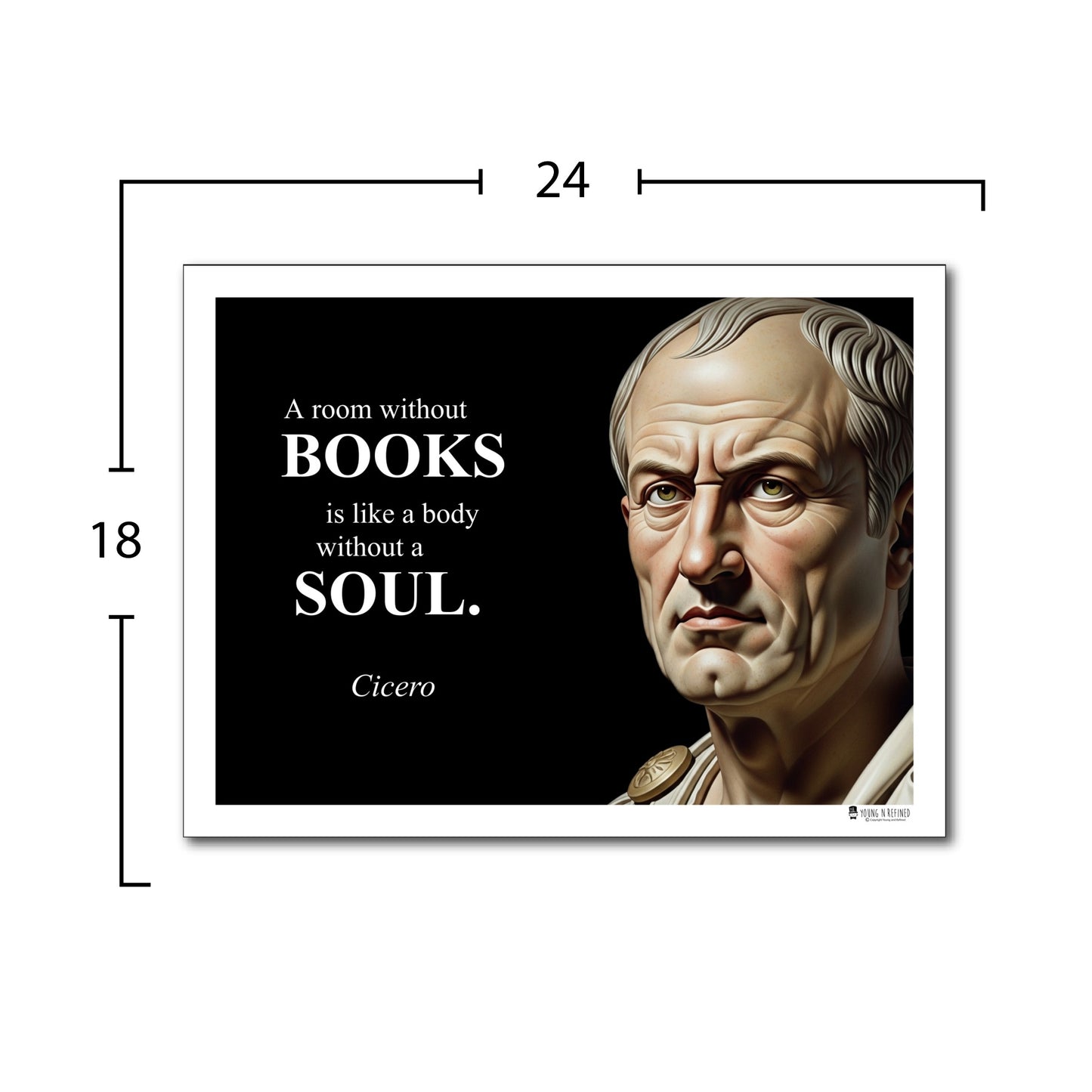 Cicero Inspirational Quote Poster - Young N Refined
