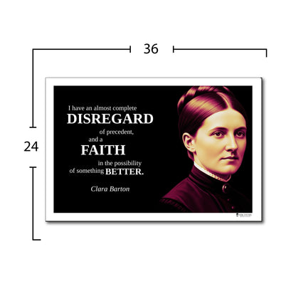 Clara Barton Inspirational Quote Poster - Young N Refined