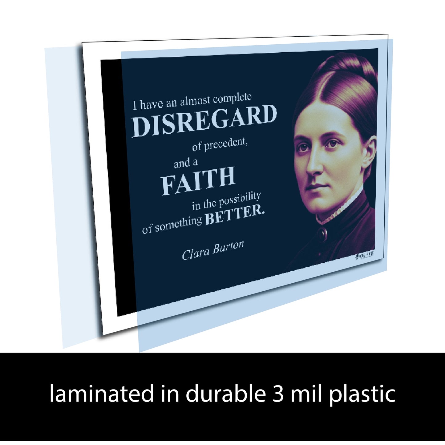 Clara Barton Inspirational Quote Poster - Young N Refined