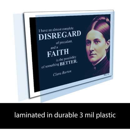 Clara Barton Inspirational Quote Poster - Young N Refined