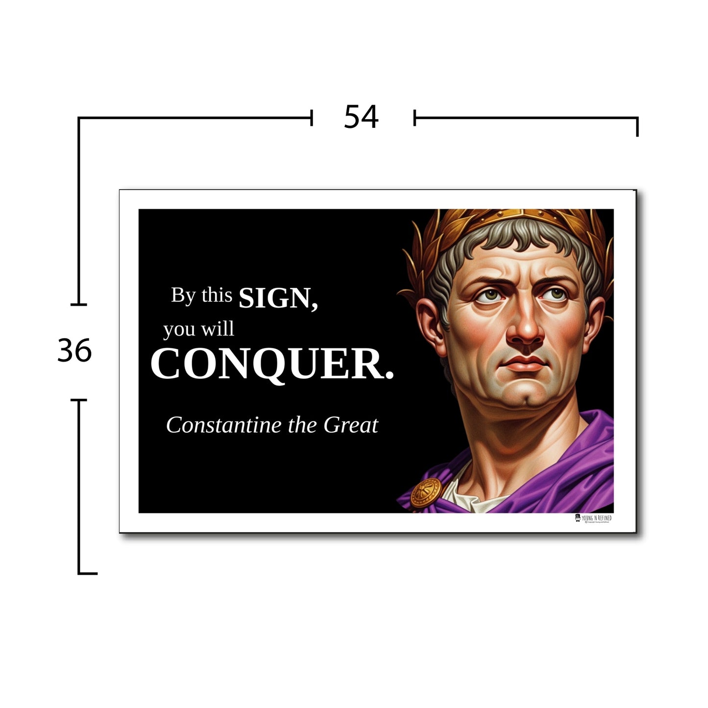 Ashoka the Great Inspirational Quote Poster - Young N Refined