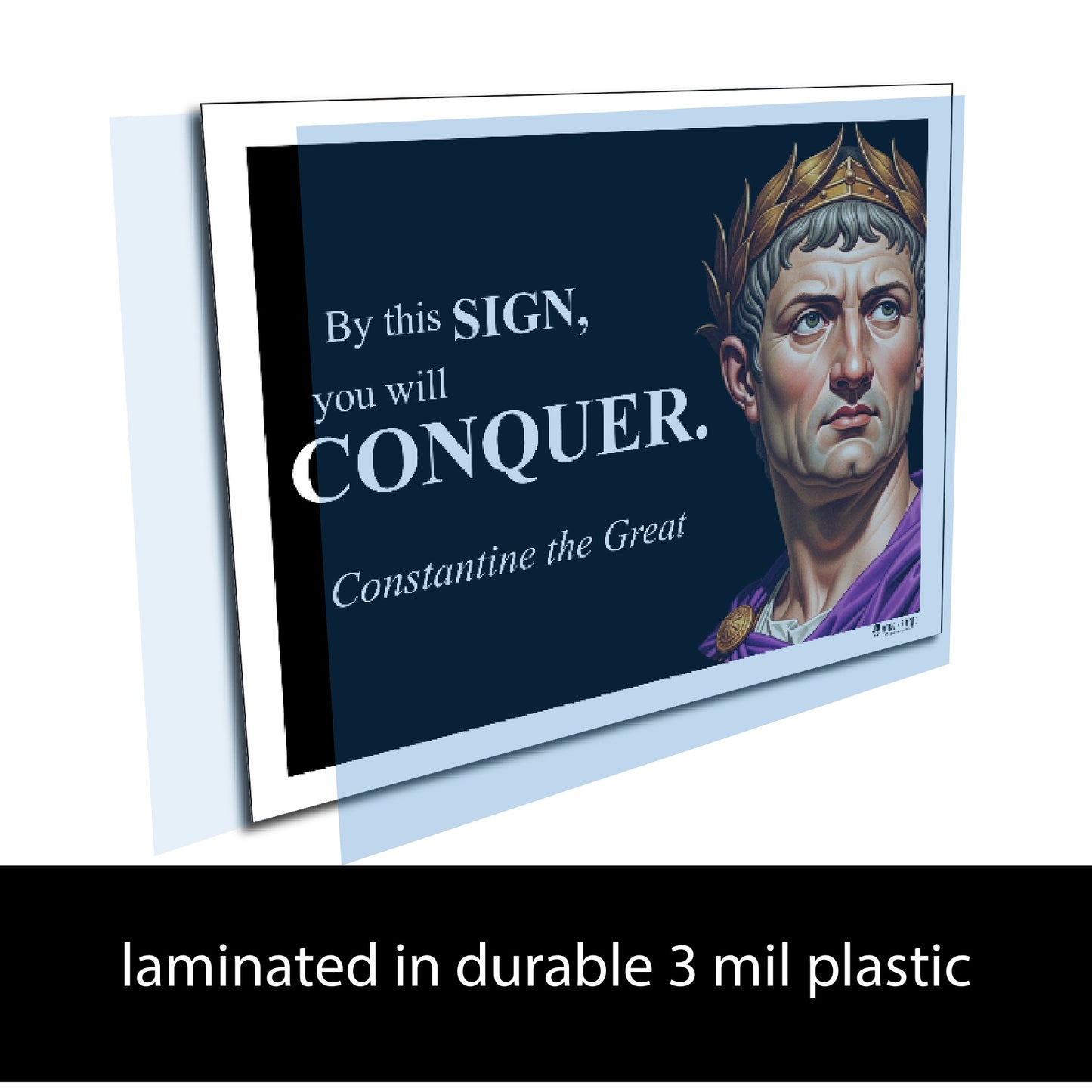 Constantine the Great Inspirational Quote Poster - Young N Refined