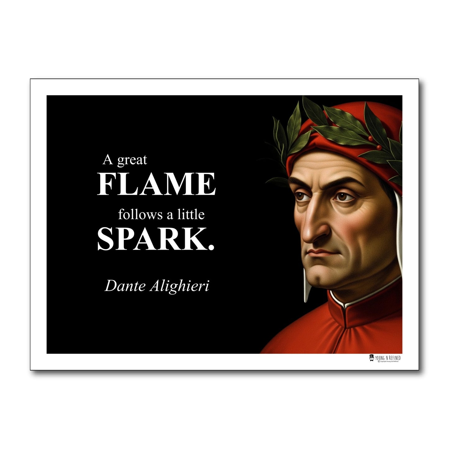 Dante Alighieri Inspirational Quote Wall Art