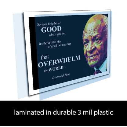 Desmond Tutu Inspirational Quote Poster - Young N Refined