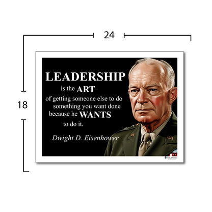 Dwight D. Eisenhower Inspirational Quote Wall Art