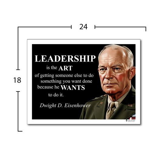 Dwight D. Eisenhower Inspirational Quote Wall Art
