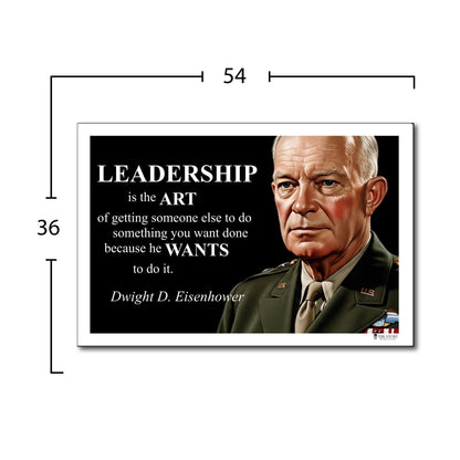 Dwight D. Eisenhower Inspirational Quote Wall Art