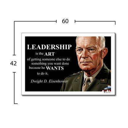 Dwight D. Eisenhower Inspirational Quote Wall Art