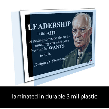 Dwight D. Eisenhower Inspirational Quote Wall Art
