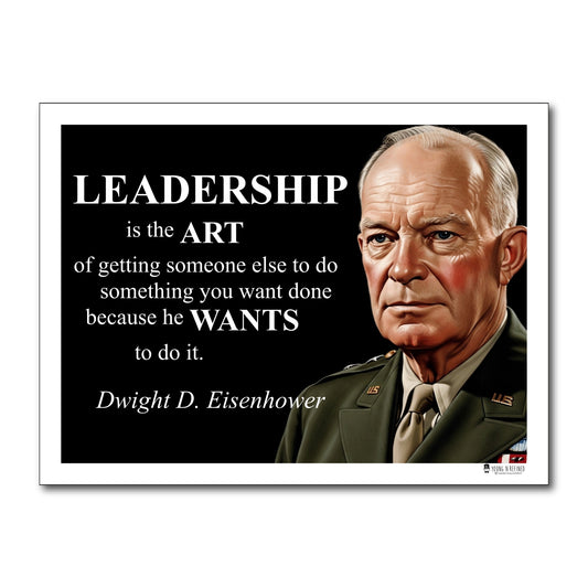Dwight D. Eisenhower Inspirational Quote Wall Art